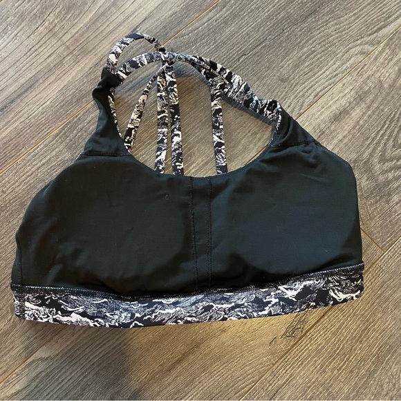 Lululemon Energy bra size 8 Nami Wave Black - Picture 8 of 9